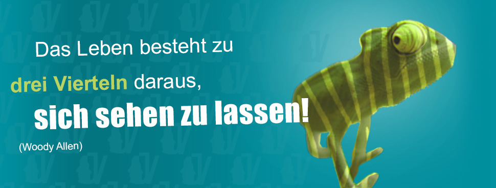 Das Leben besteht zu drei Vierteln daraus, sich sehen zu lassen. (Woody Allen)